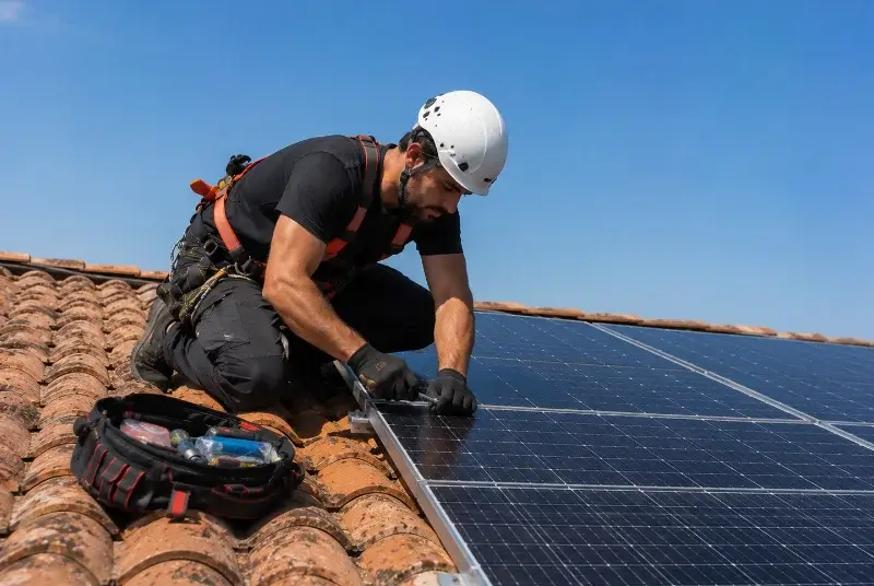 Maintenance et monitoring de panneaux solaires à Eymeux