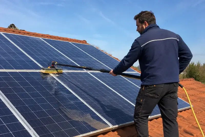 Nettoyage et entretien de panneaux solaires à Eymeux